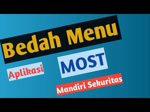 Tutorial Aplikasi MOST Mandiri Sekuritas | Bedah Menu Aplikasi MOST Mandiri sekuritas - Part 1