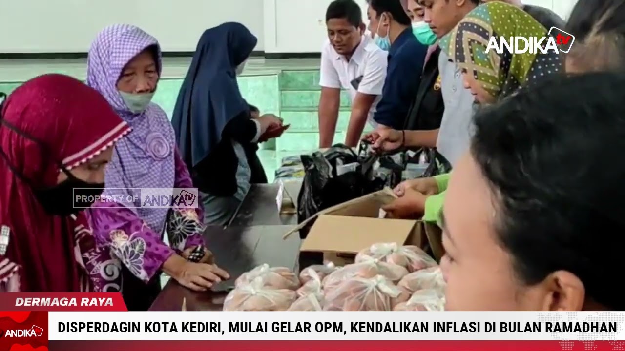 DISPERDAGIN KOTA KEDIRI, MULAI GELAR OPM, KENDALIKAN INFLASI DI BULAN RAMADHAN