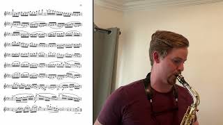 TMEA All-State 2026-2027 Saxophone Etude 1 Voxman Page 34 Luft Etude in Ab Major