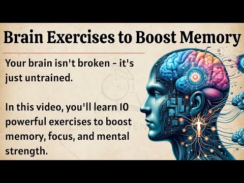10 Brain Exercises to Boost Memory, Focus & Mental Power || Graded Reader || Improve Your English✅️