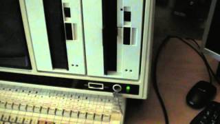 Sanyo MBC-3000 CP/M computer booting up