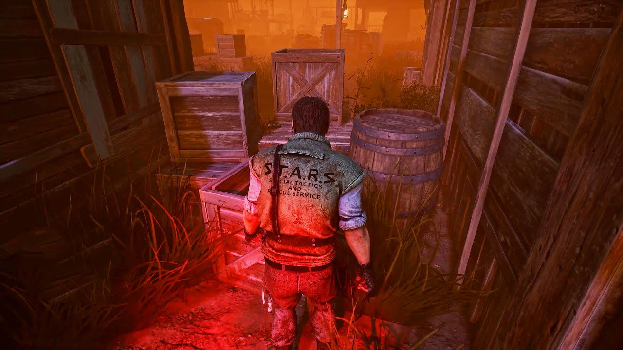 Dead Dawg Saloon Boxes Blocking Path