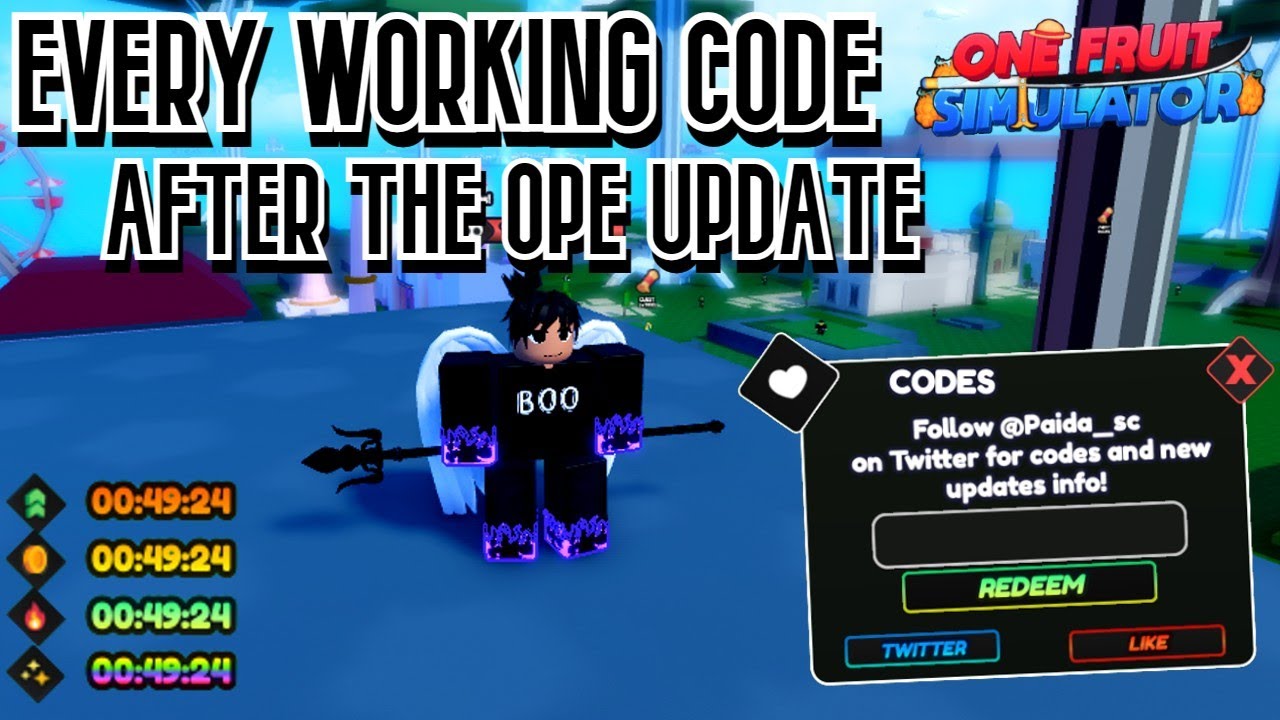 EVERY WORKING CODE AFTER THE OPE UPDATE (One Fruit Simulator