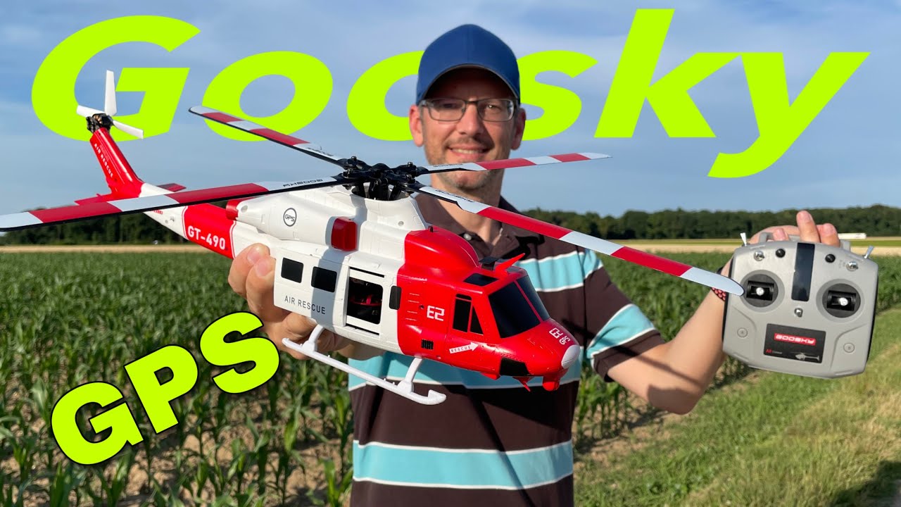 Jetzt mit GPS! Goosky E2 GPS + LIDAR-Sensor  | BELL UH-1Y VENOM RTF | Full Review | deutsch