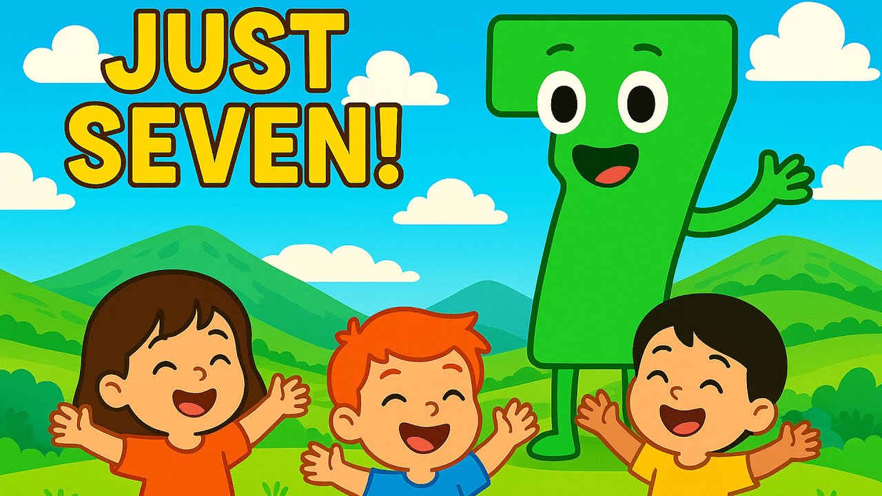 🎉 Just Seven! | Learn Number 7 with Rainbow Colors & Friends