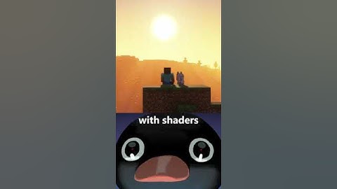 Minecraft Shaders vs No Shaders | #shaders #minecraft #optifine #duck | Credits to: @TwiShorts
