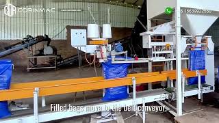 50kg Organic Fertilizer Auto Packing & Palletizing Line in Action
