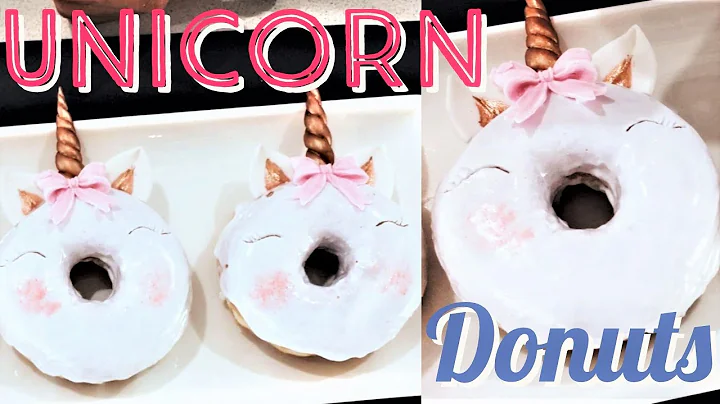 Super Cute UNICORN Donuts for Little Girl's Birthd...