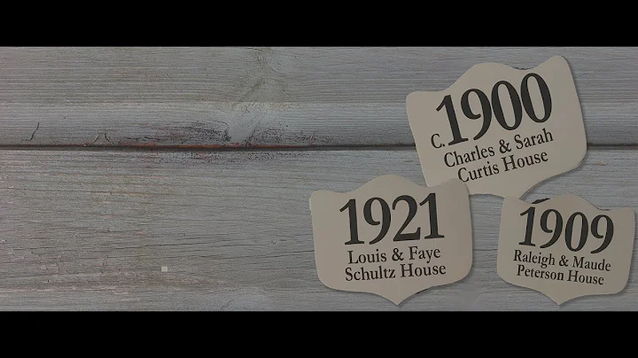 Plaque Dedication of Louis & Faye Schultz House