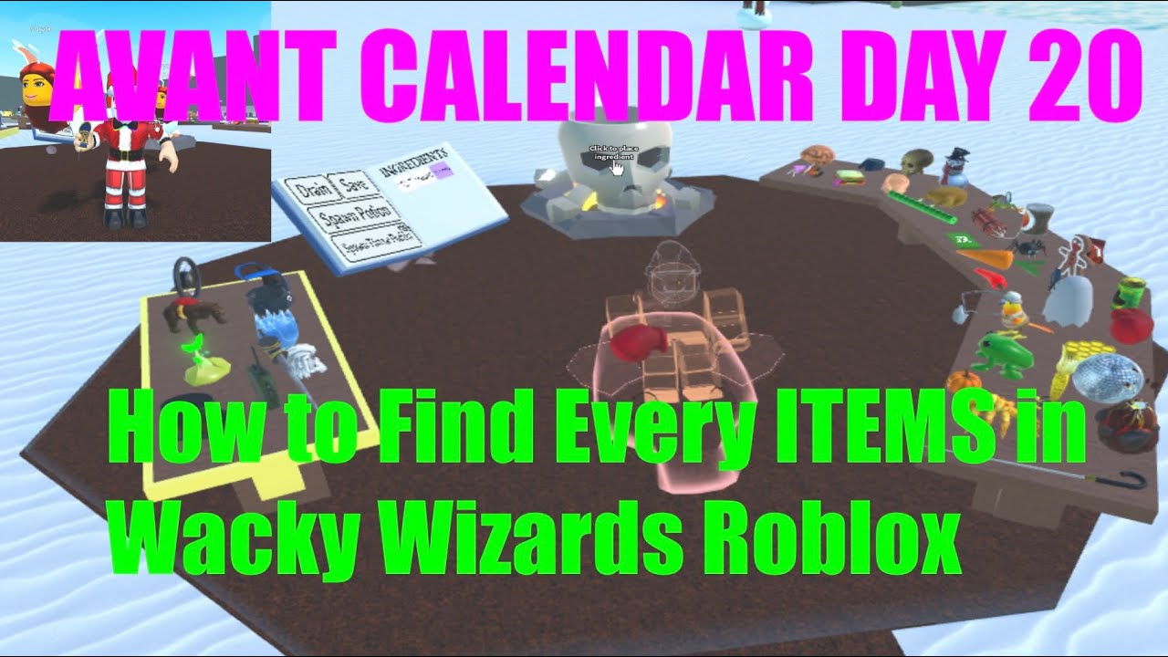 EVERY INGREDIENT LOCATION ALL INGREDIENTS WACKY WIZARDS ROBLOX YouTube