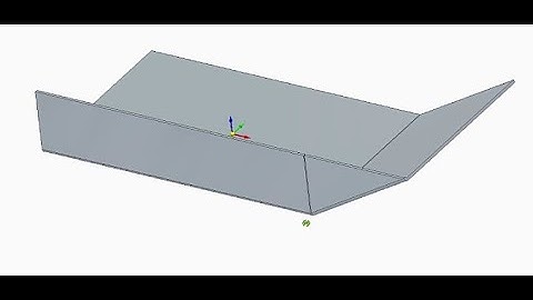 Creating an angled flange to join a vertical one