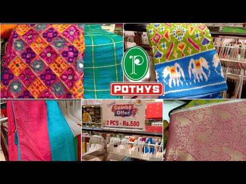 Pothys Real Time Shopping |Aadi Sale Fancy Silk Sarees Khadi Linen Silk ...