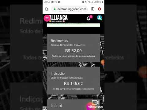 Sacando meus rendimentos na ALLIANÇA TRADING GROUP