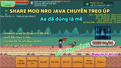 MOD JAVA - Bản MOD NRO đầy đủ chức năng nhất từ trước đến giờ, chơi mà mê (Ngọc Rồng Online) .