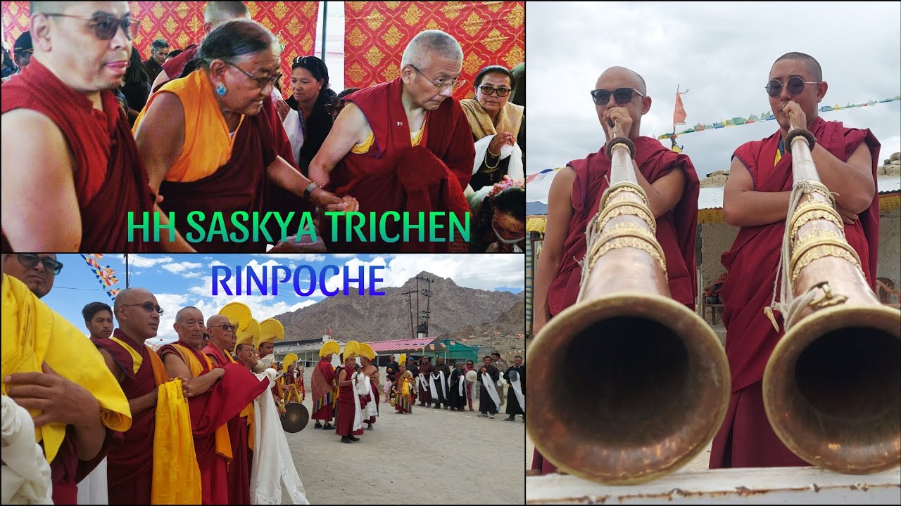 HH Saskya Trichen Rinpoche| short Visit to Likir| during his visit to khaltsi..