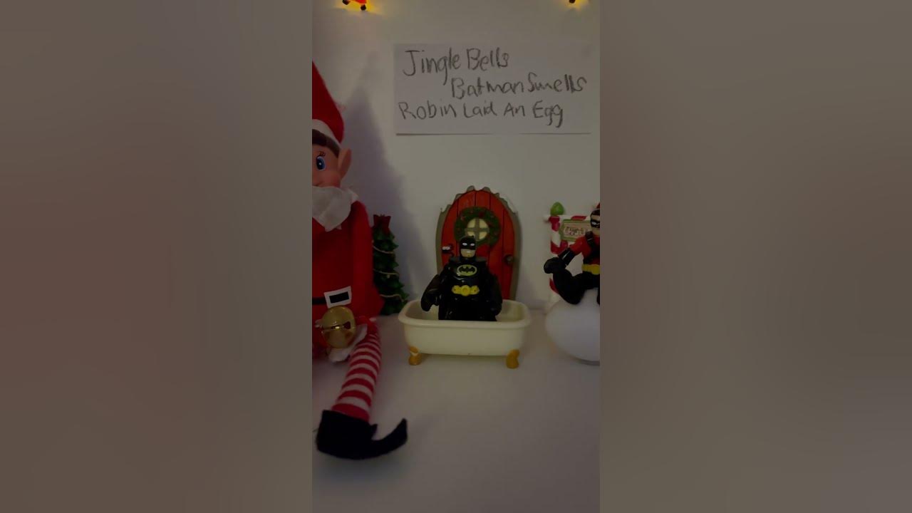 Jingle Bell Batman Smells elfontheshelf YouTube