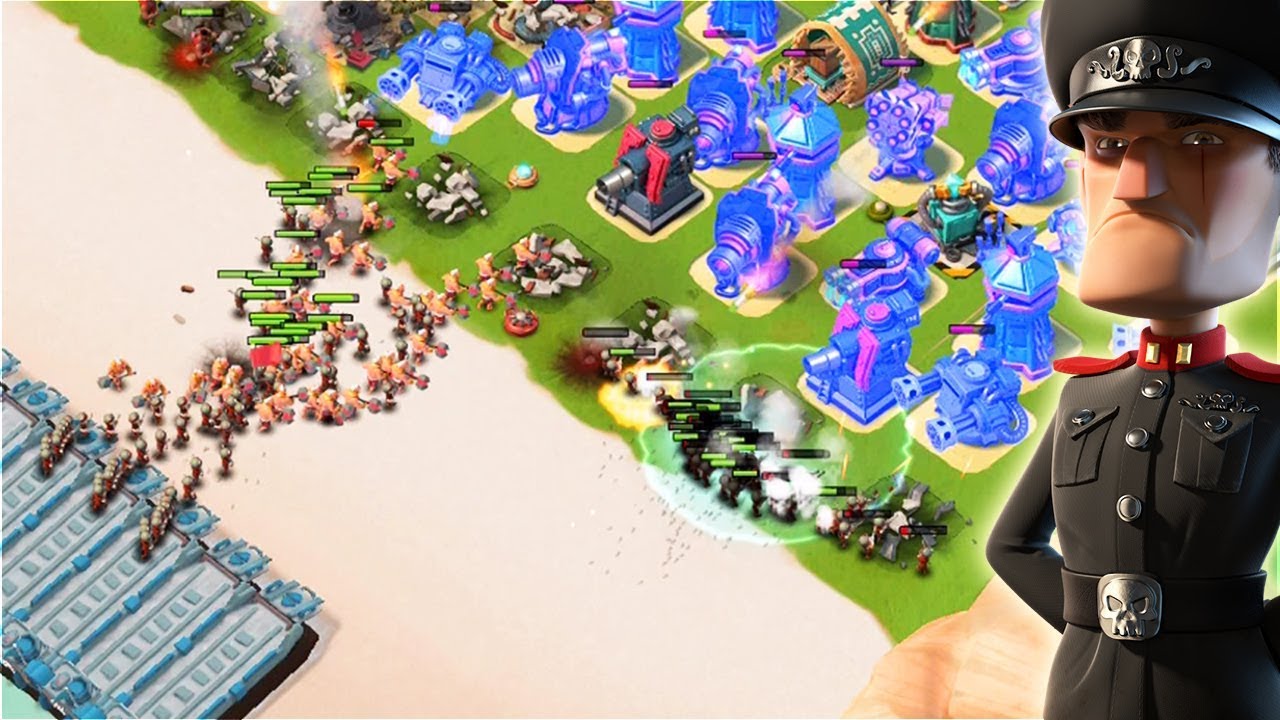 Will I Beat It?? Boom Beach Defending Hammerman WITHOUT Ice Statues!!