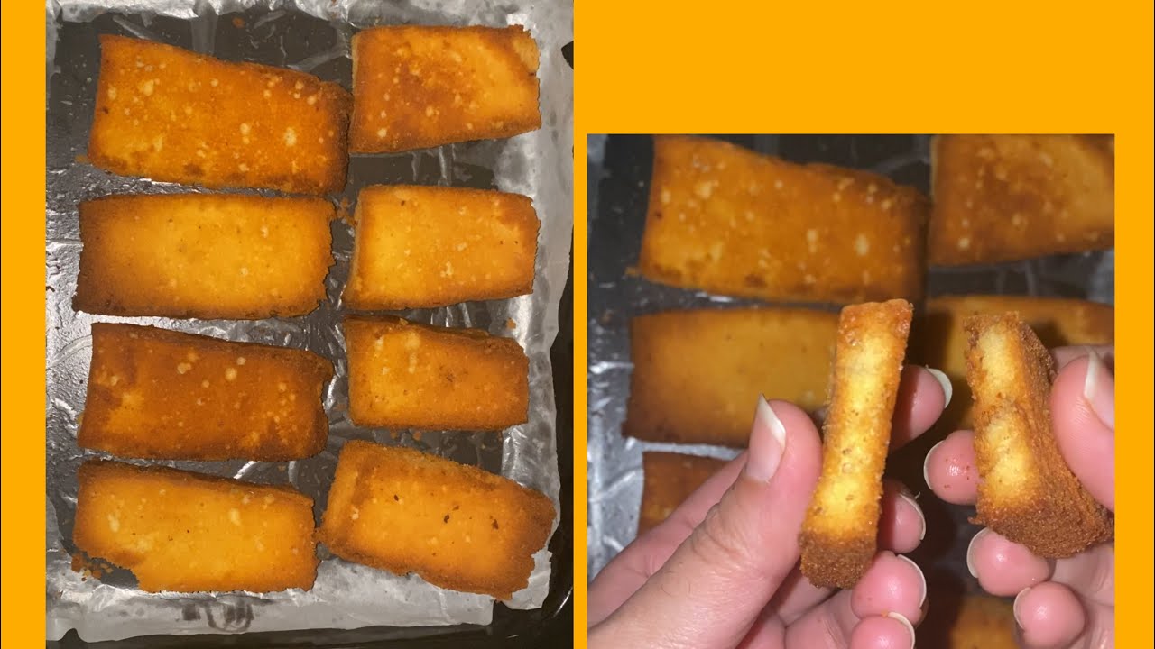 How to make Cake Rusk with leftover plain cake😋