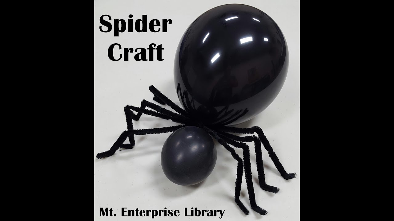 Mt. Enterprise Library's Super Easy Spider Craft YouTube