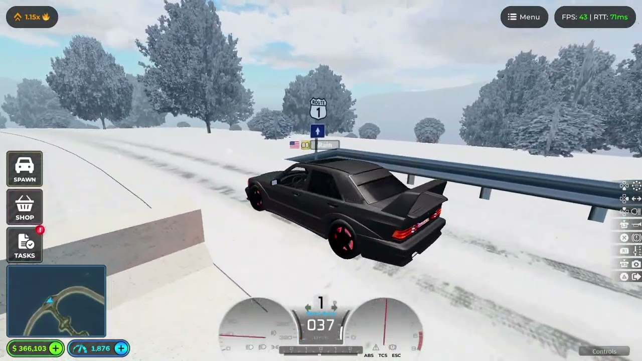 1990 Mercedes-Benz 190 E 2.5-16 Evolution II Gameplay