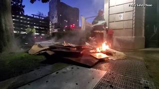 Serial arsonist strikes throughout Downtown Sacramento early Tuesday morning