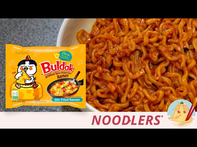 Samyang Buldak Cheese Ramen - Stir-Fry Fire Noodles 🧀 