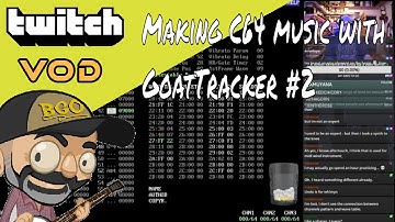 Making some C64 chiptune with Goat Tracker  #2