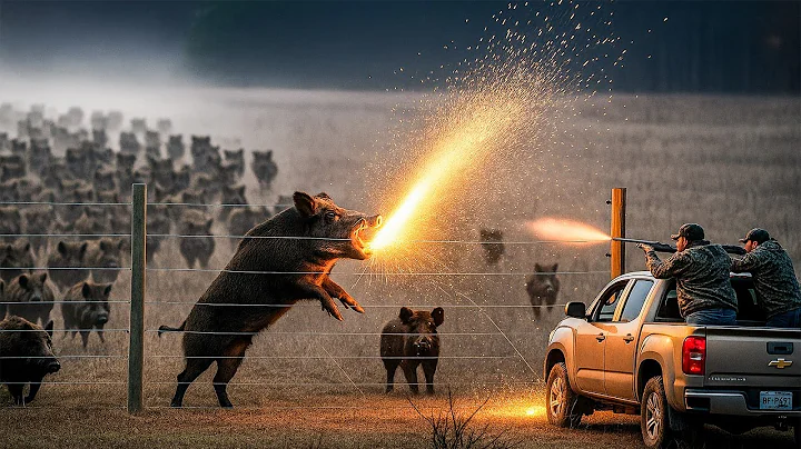Wild Boar Chaos! Farmers Battle to Stop the Escape – Unbelievable Footage!