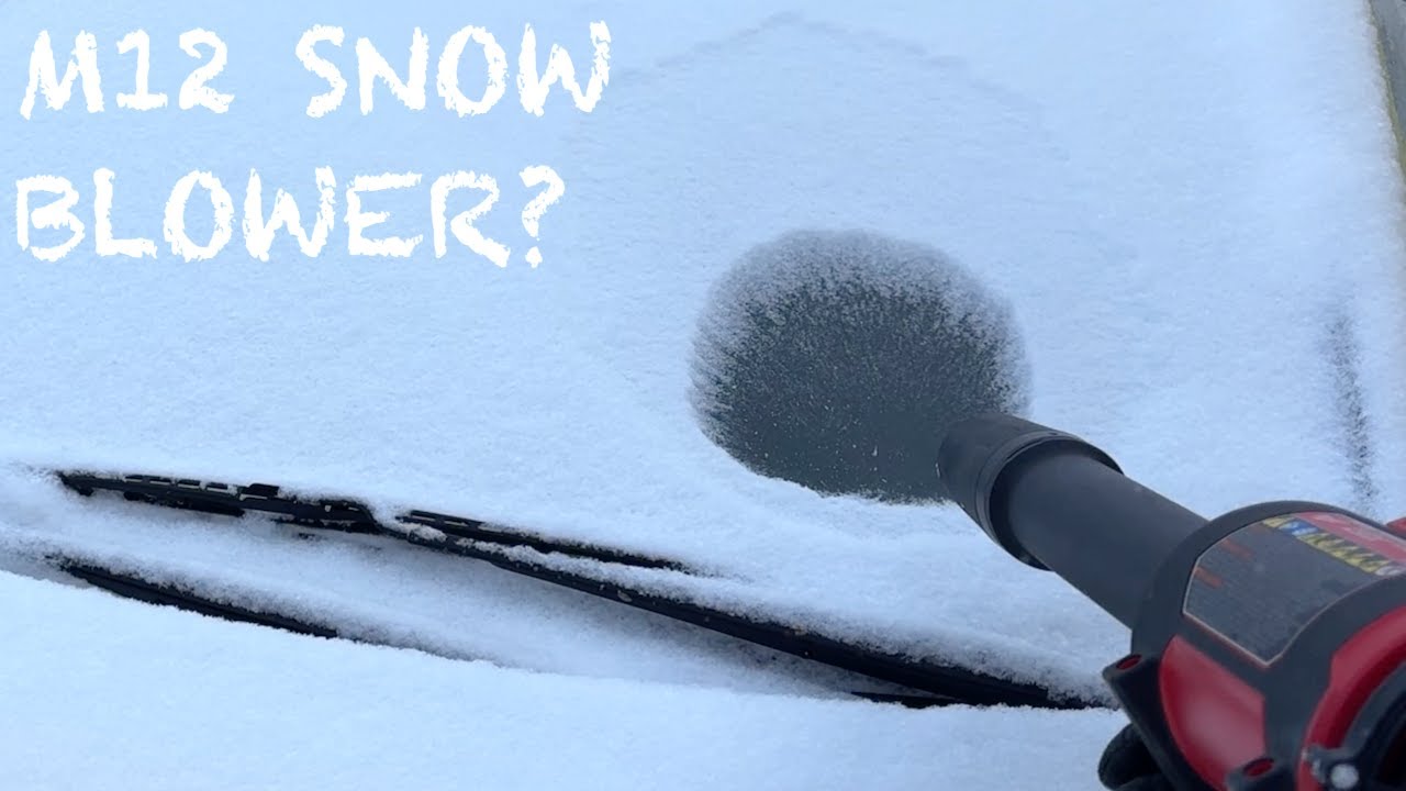 Etc: Can You Clean Snow  Off Your Car With a 12V Spot Blower?