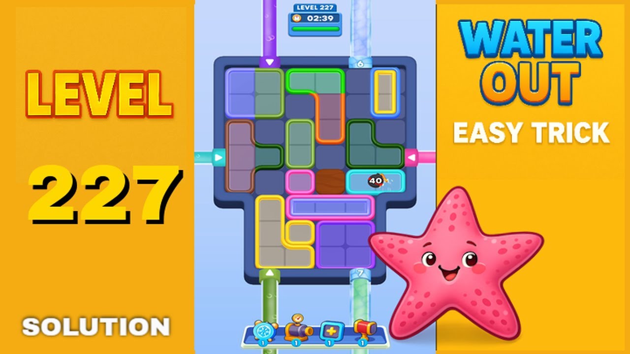 Water Out Puzzle Level 227 – Easy Solutions