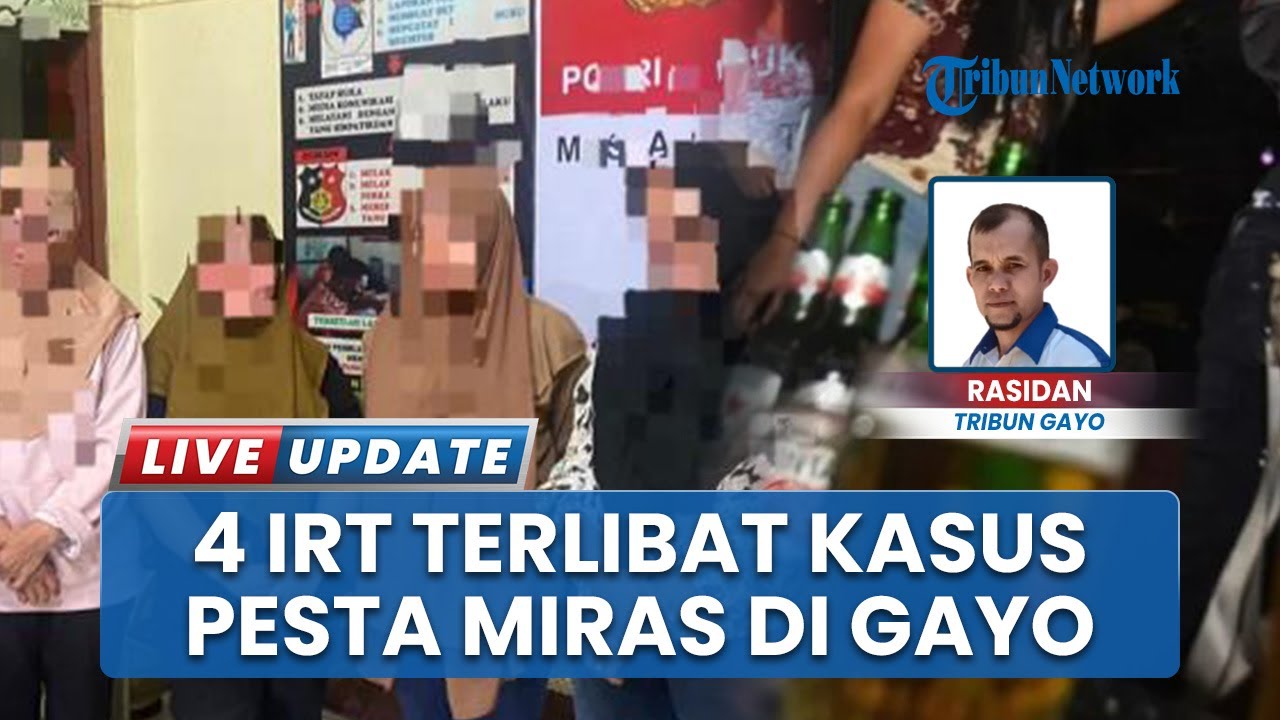 6 Pelaku Pesta Miras di Gayo Lues Digeruduk Tim Gabungan, 4 Orang Ternyata Ibu Rumah Tangga