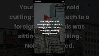 DOJ just indicted two Americans and a Chinese national for smuggling restricted AI... #Shorts