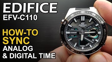 Casio Edifice EFV C110  - Adjusting watch hands
