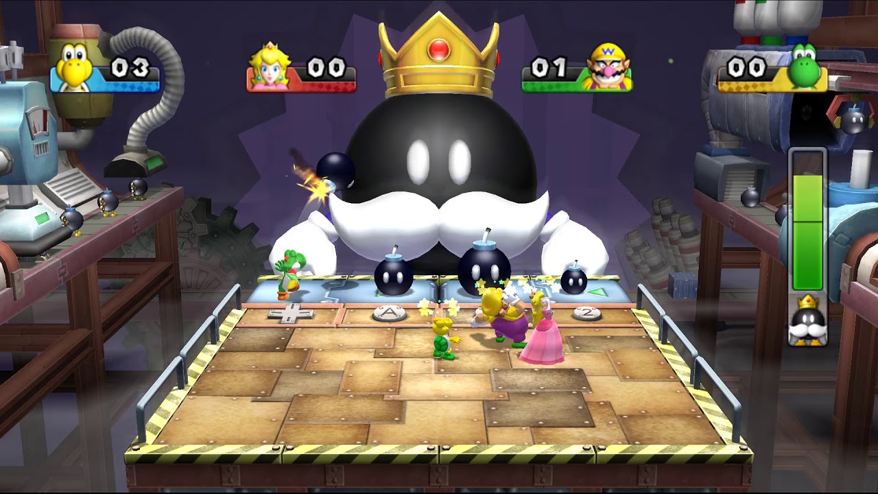 Mario Party 9 - Boss Rush All Boss Battles - Koopa vs Peach vs Wario vs Yoshi | Mario Gaming # 1