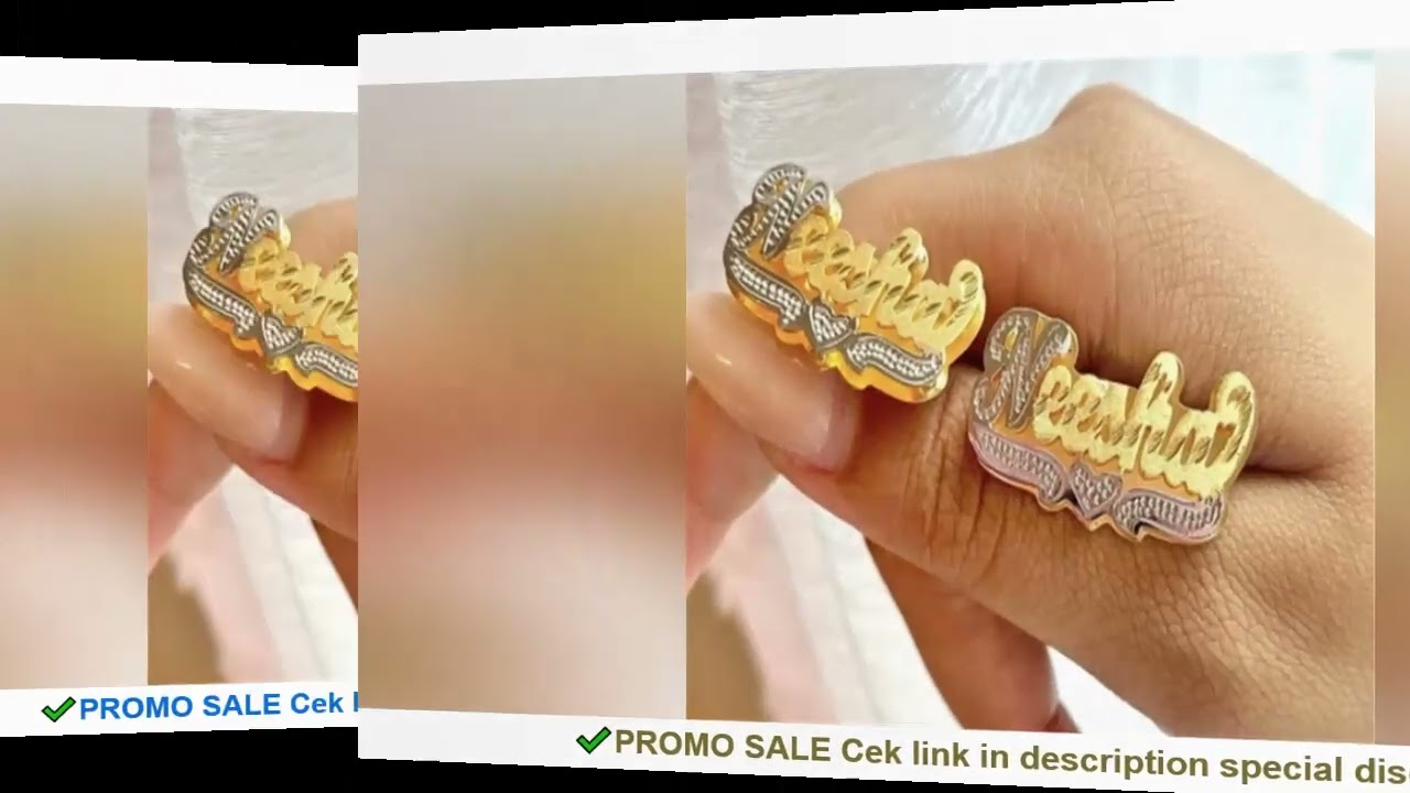 Double Layer Nameplate Earrings Personalized Custom Name Two-Color Ear Studs For Women Letter Name E