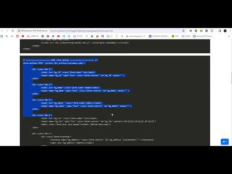 PDOQuickGen: PHP CRUD Wizard video preview 2