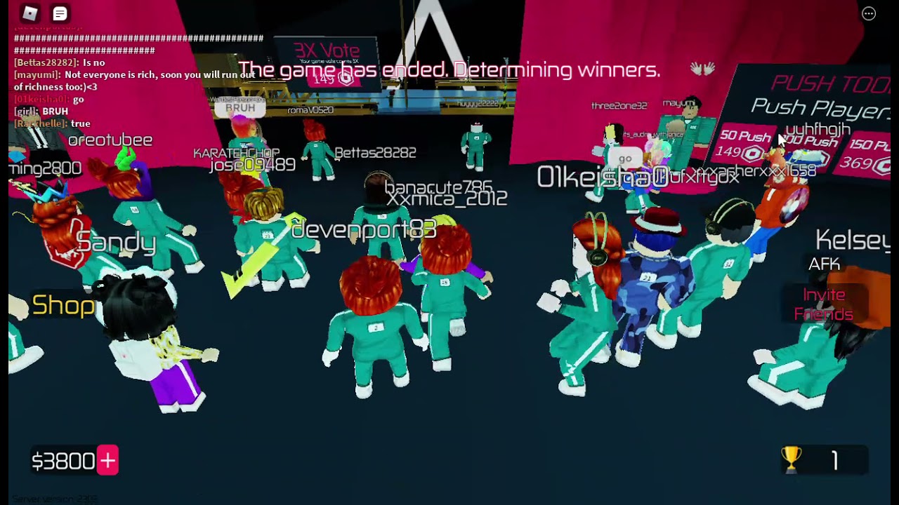 Playing Squid game(Squid Minigames [SQUID GAME])