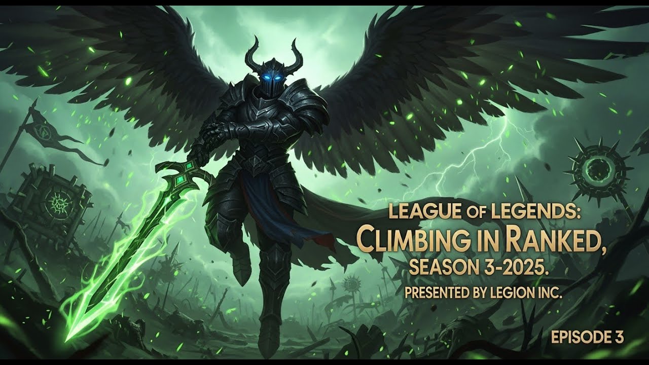 League of Legends: Climbing in Ranked, Season 3-2025. Presented by Legion Inc. Episode 3