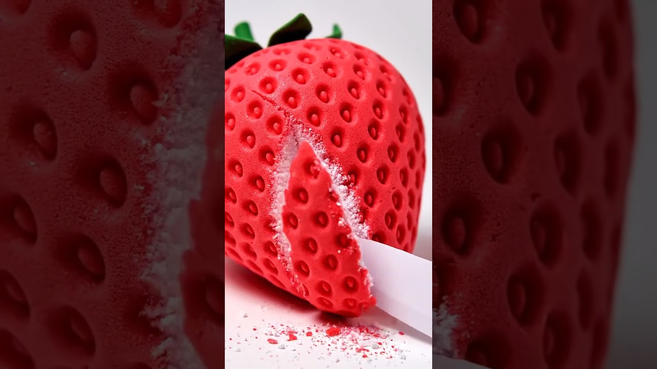 Styrawberry foam slice 