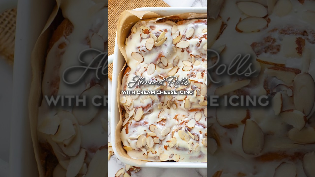 The Best Almond Cinnamon Rolls with Cream Cheese Icing!