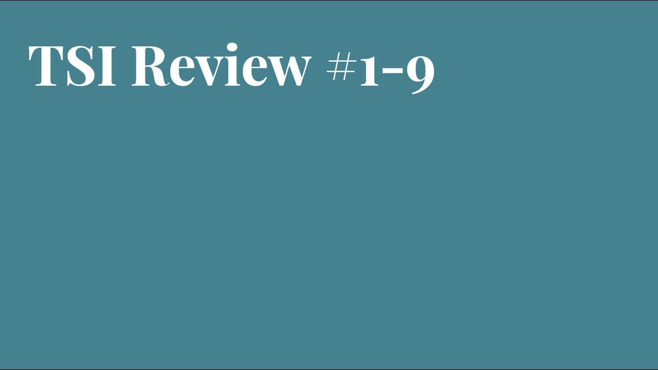 TSI Math Review 1 9 YouTube Tsi math review 1 9 youtube
