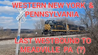 Western New York & Pennsylvania Railroad 03/28/2024 Final Train On The West End?