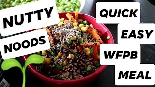 Nutty Noods | a very quick, very easy, WFPB vegan meal to feed a family fast!