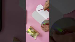 Pillow gift box DIY how to make an easy paper gift box pillow shape craft
