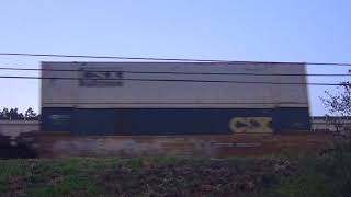 2 Mile Long Train Eastbound on Raised Tracks