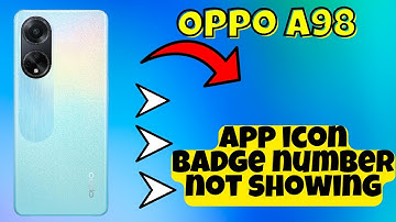 Oppo A98 App icon badge number not showing || How to solve app icon badge number problems