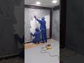 Crafting statement walls with liquid metal  concrete  evolve india showroom renovation