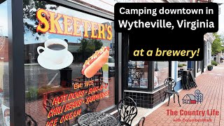 This Virginia Brewery Lets You Camp in the middle of Downtown - Check out Wytheville's Seven Sisters