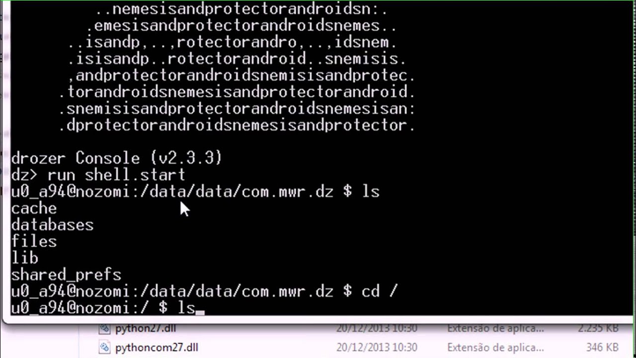 Explorando a memória interna do Android com Drozer framework - YouTube