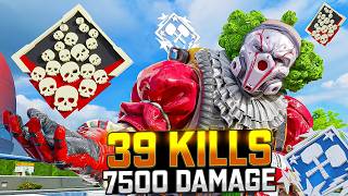 INSANE Caustic 39 KILLS and 7,500 Damage Apex Legends